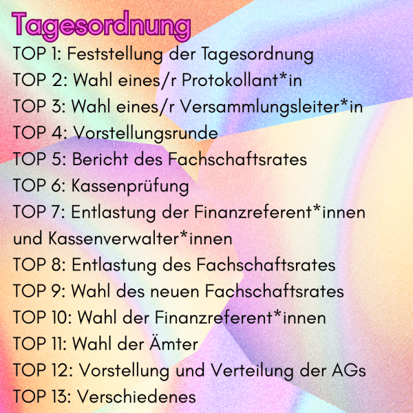 Tagesordnung